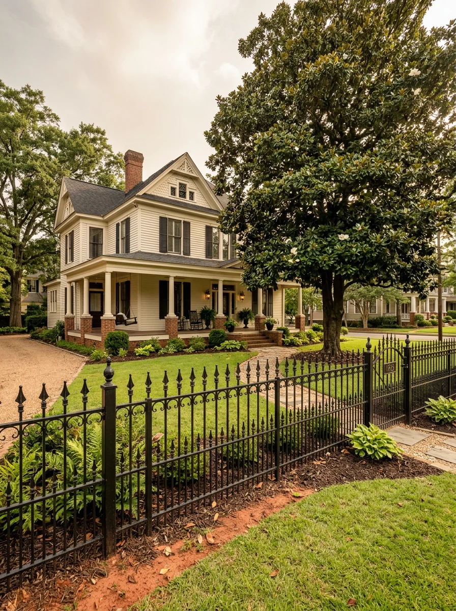 Iron fence at a Birmingham residential property