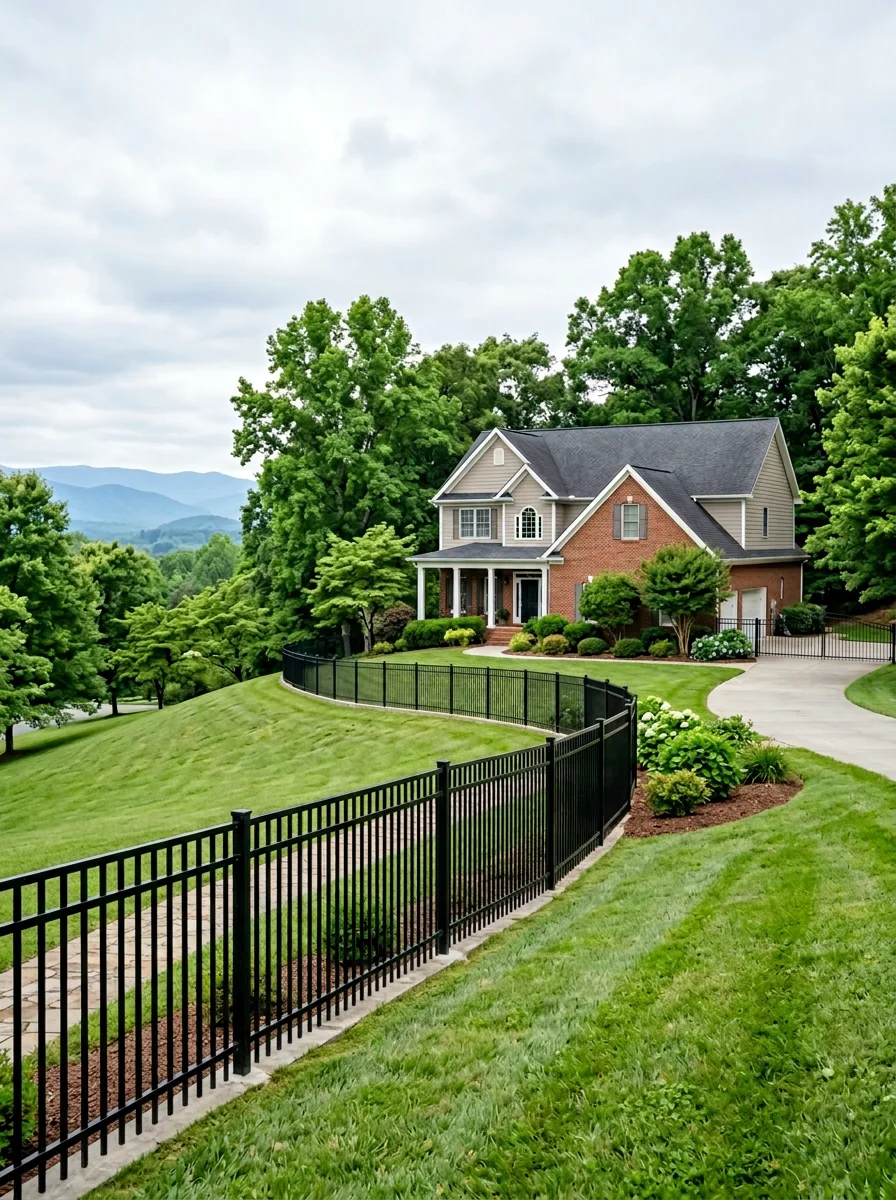 Iron fence at a Knoxville residential property