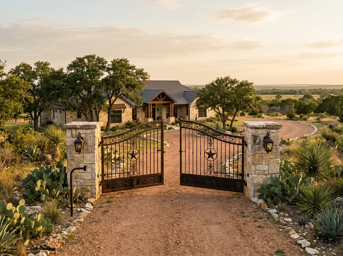 Driveway gate in Waco
